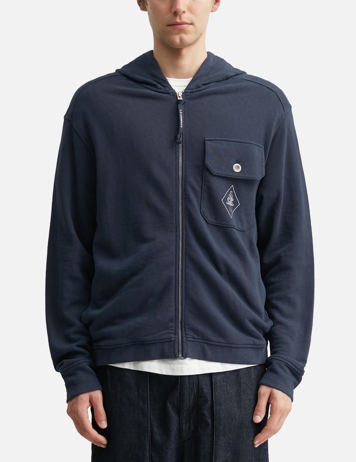 C.P. Company Malfilè Fleece Zip Hooded Sweatshirt