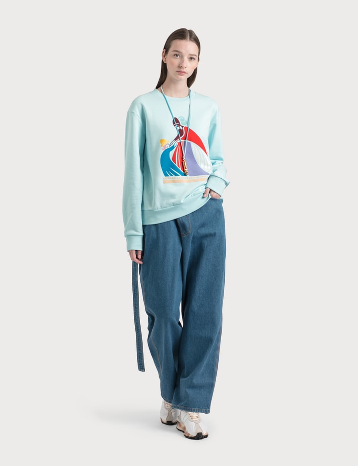Large Bealted Denim Pants Placeholder Image