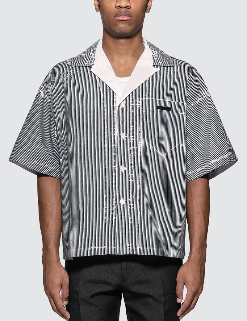 prada bowling shirt black