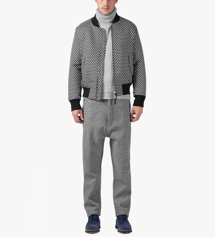Black/White Polka Dot Bomber Jacket Placeholder Image