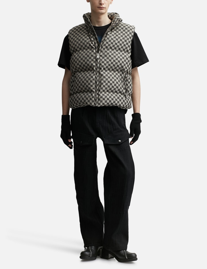 JACQUARD CANVAS MONOGRAM PUFFER VEST Placeholder Image