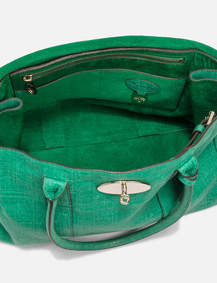 Shop Mulberry Leather Handbag In Green