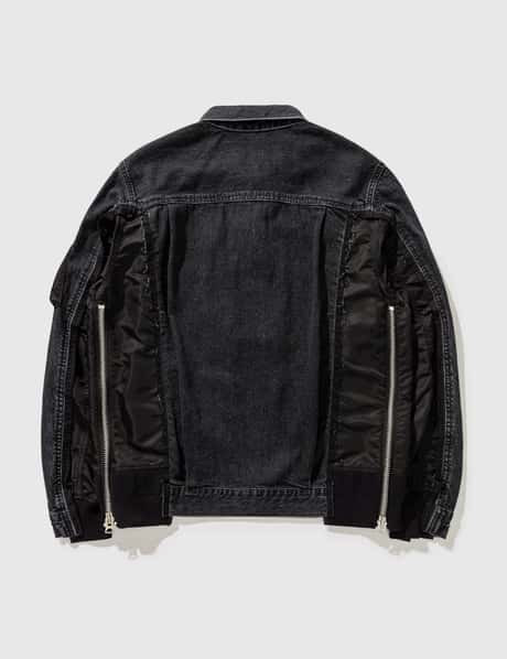 Sacai - Denim MA-1 Jacket | HBX - Globally Curated Fashion and 