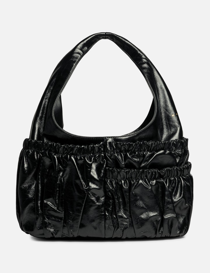 Marni Leather Gathered Hobo Bag