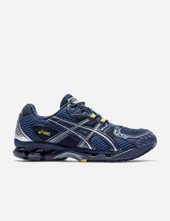 Asics Breathable Design Mesh Upper Sneakers In Blue