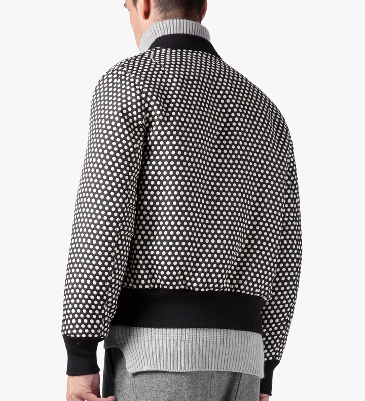 Black/White Polka Dot Bomber Jacket Placeholder Image