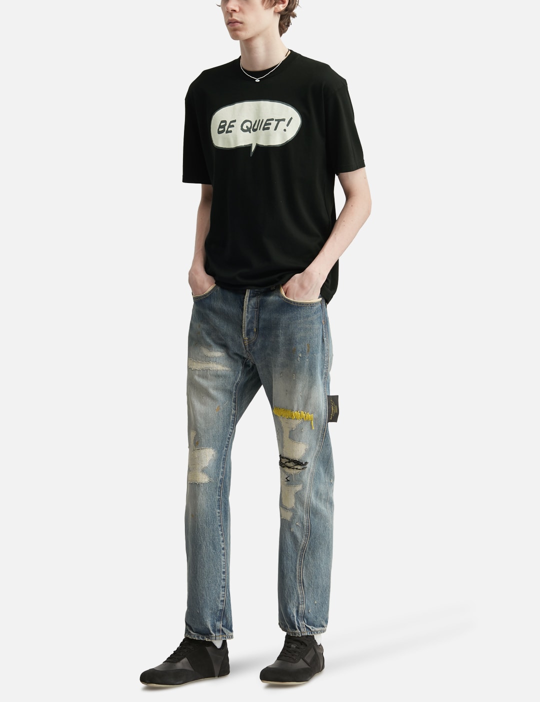 UC1F3804 "BE QUIET" Short Sleeve T-Shirt view 20