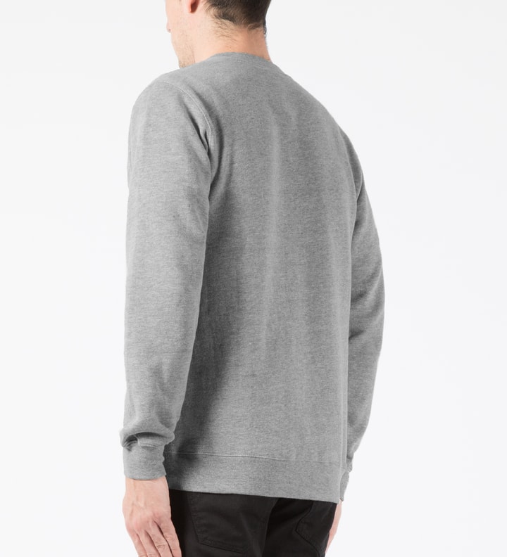 Heather Grey 8 Ball Shadow Crewneck Sweater Placeholder Image