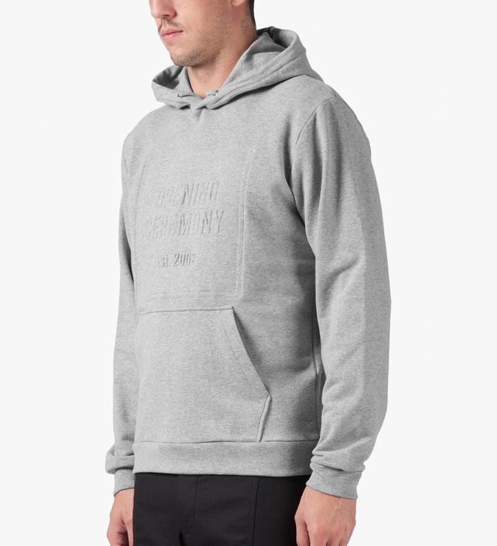 Melange Grey 3D Logo Hoodie Placeholder Image