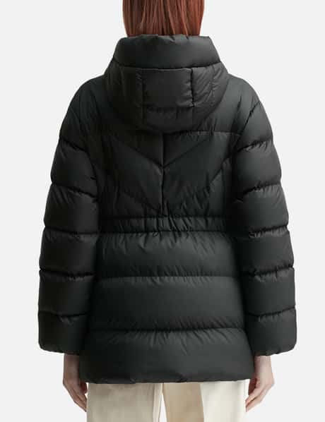 Brosse Diagonal-Quilted Hooded Short Down Jacket view 9