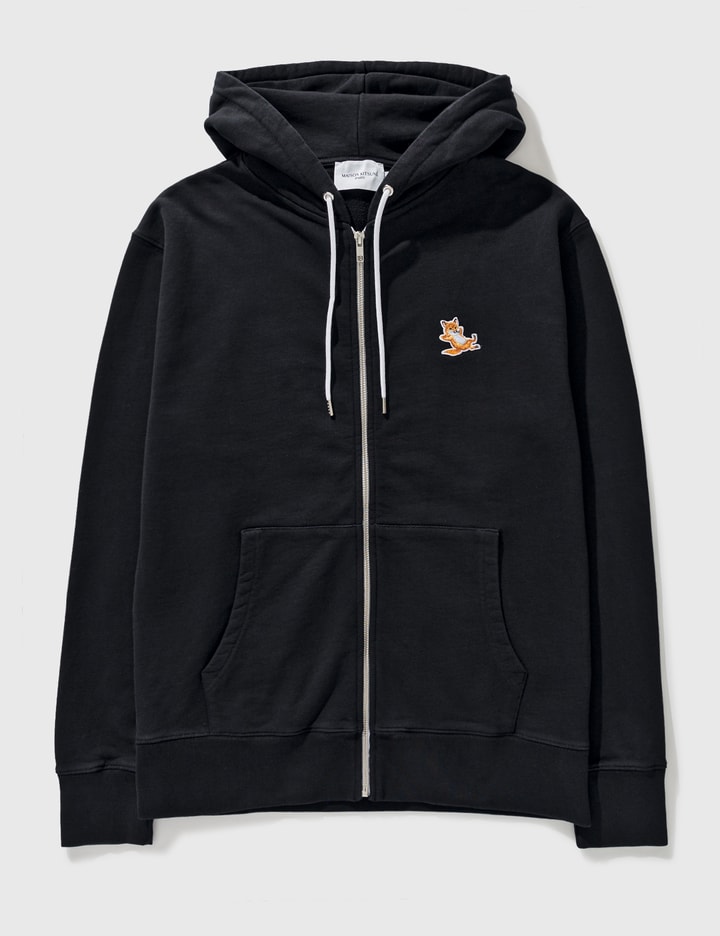 Chillax Fox Patch Zipped Hoodie Placeholder Image