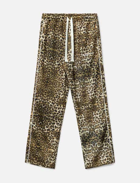 Cole Buxton Leopard Piped Track Pants
