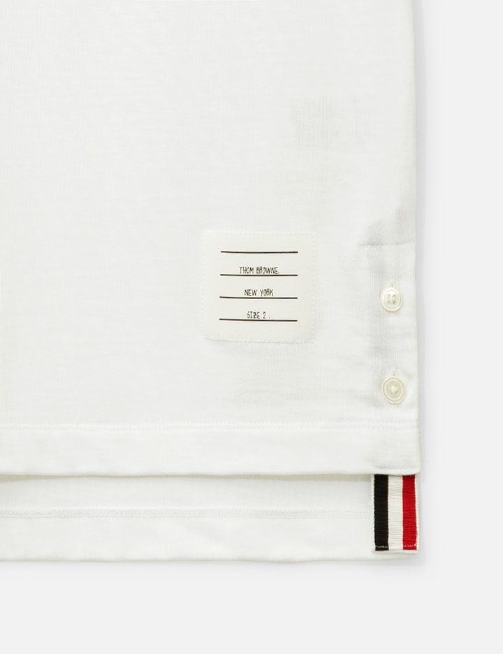 Thom Browne Embroidered Rwb Pocket Polo In White
