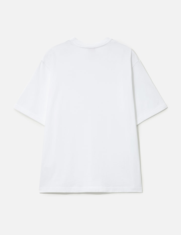 Casablanca White Cotton Short-sleeved T-shirt With Graphic Print In White