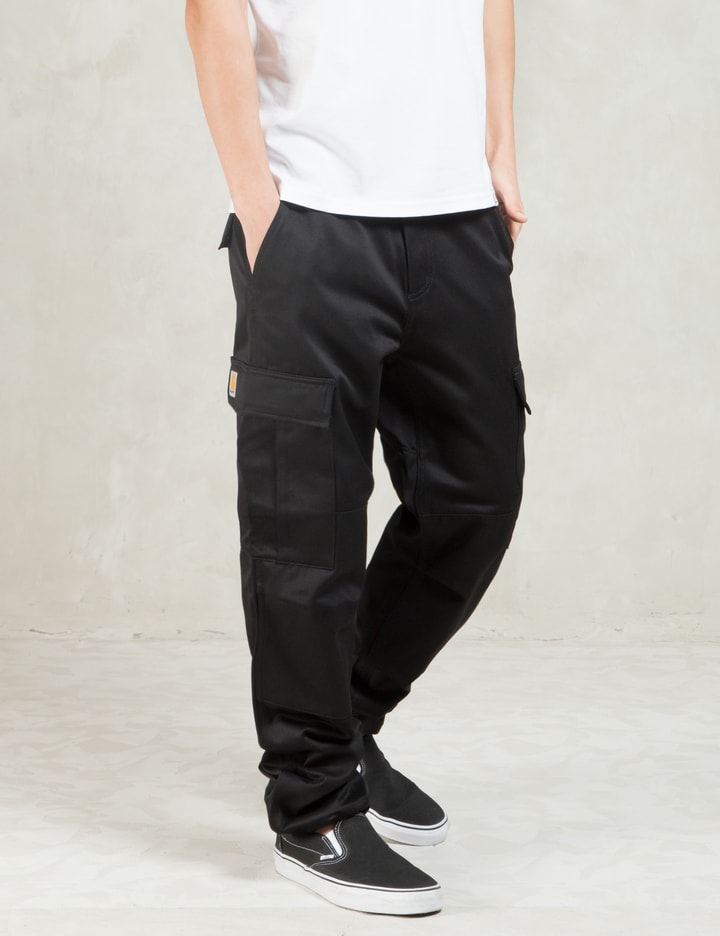 Black Rigid Regular Cargo Pants Placeholder Image