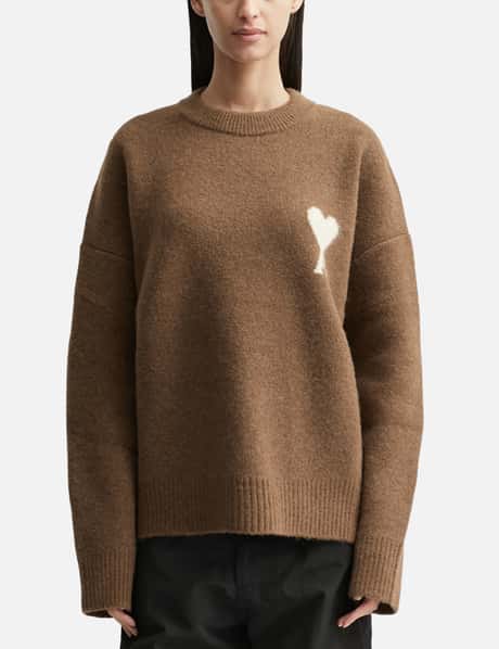 Ami Alpaca Ami De Coeur Crewneck Sweater