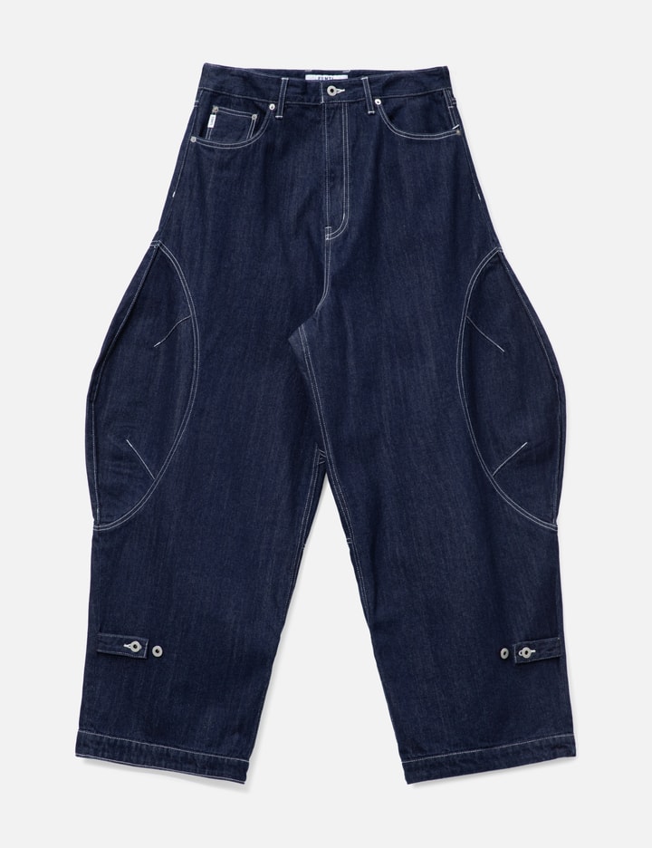 펀드멘탈 Denim T-Form Pants Rinse