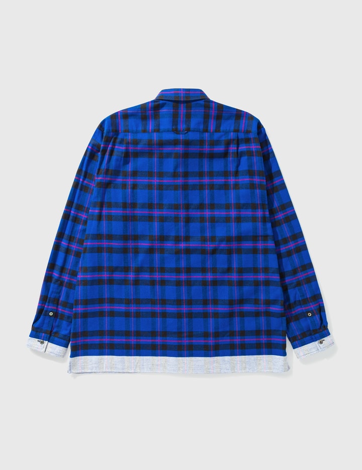 Line Flannel Big Regular Collar Shirt Placeholder Image