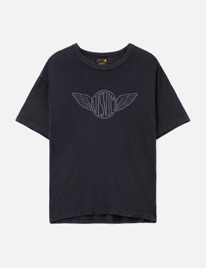 Visvim Contrary Dept. Black Wing Logo T-shirt