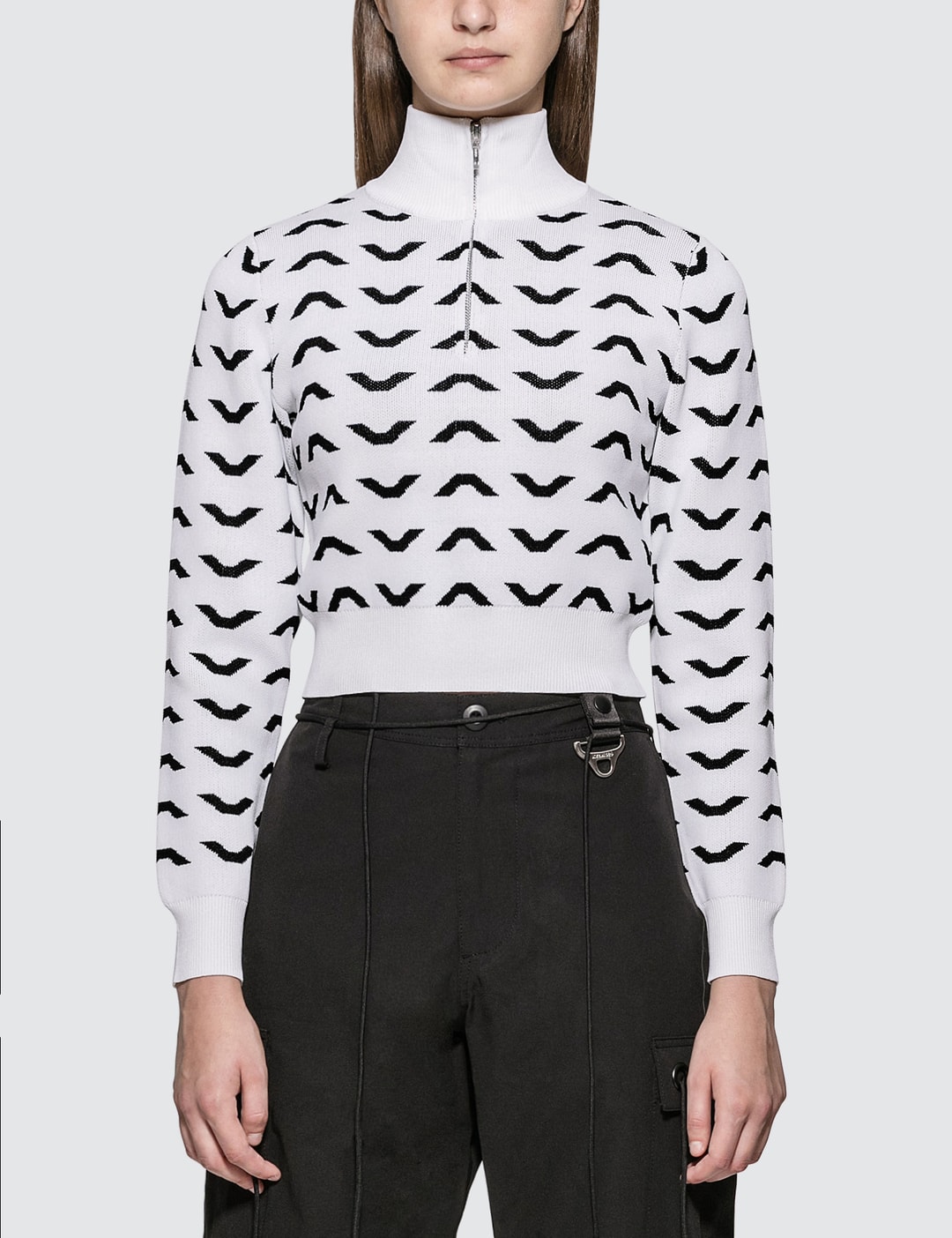 Cropped Half-Zip Jumper view 6