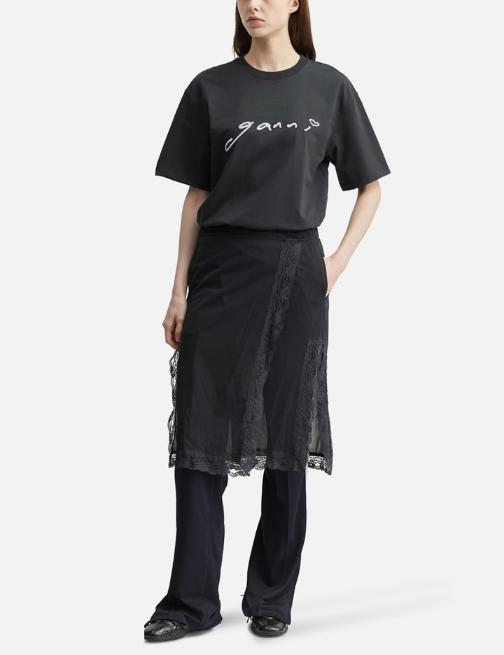 Ganni T-Shirt In Grey