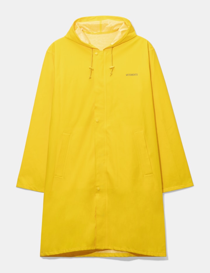 Vetements Oversized Raincoat In Yellow