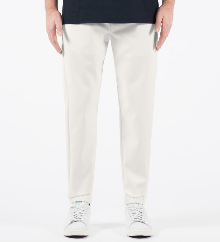 White Utility Pants with Side Zipper Detail Placeholder Image