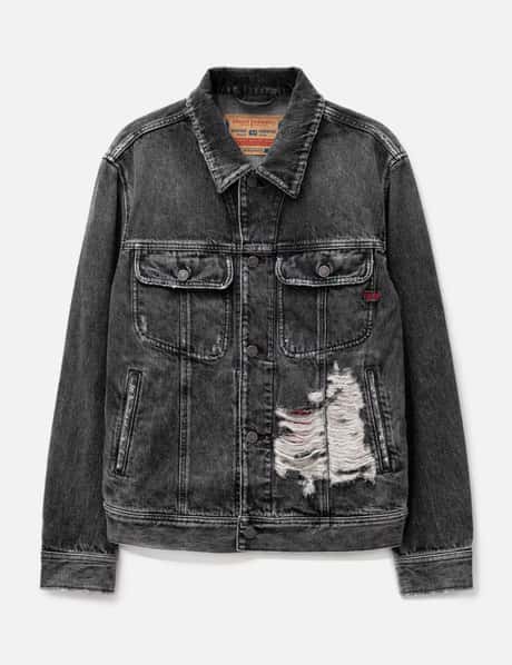 Boohoo Distressed Black Jean Jacket Mens Buy Boohoo Distressed