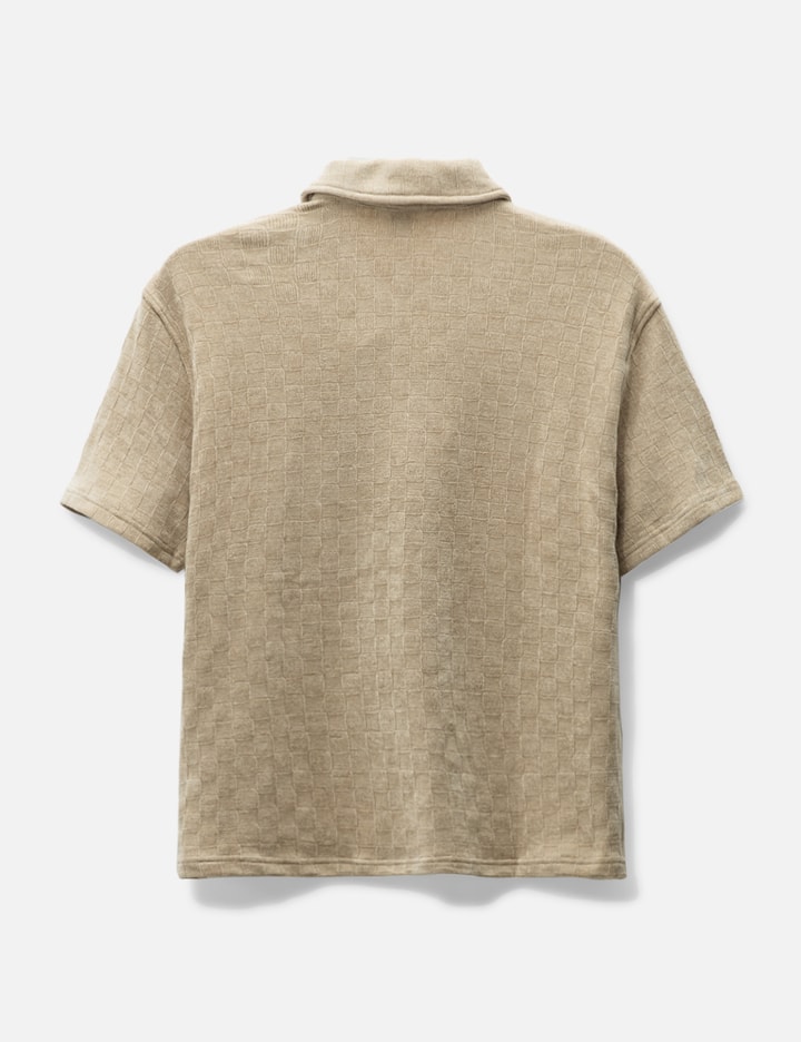 CHENILLE CHECK HALF ZIP SHIRT Placeholder Image