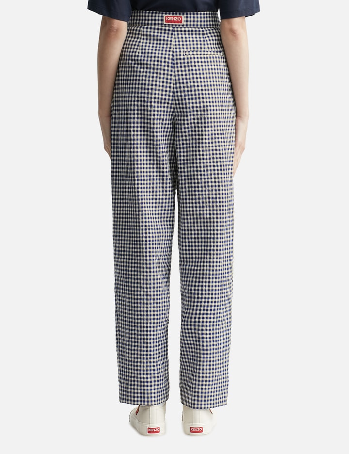 Gingham Tie-waist Trousers Placeholder Image