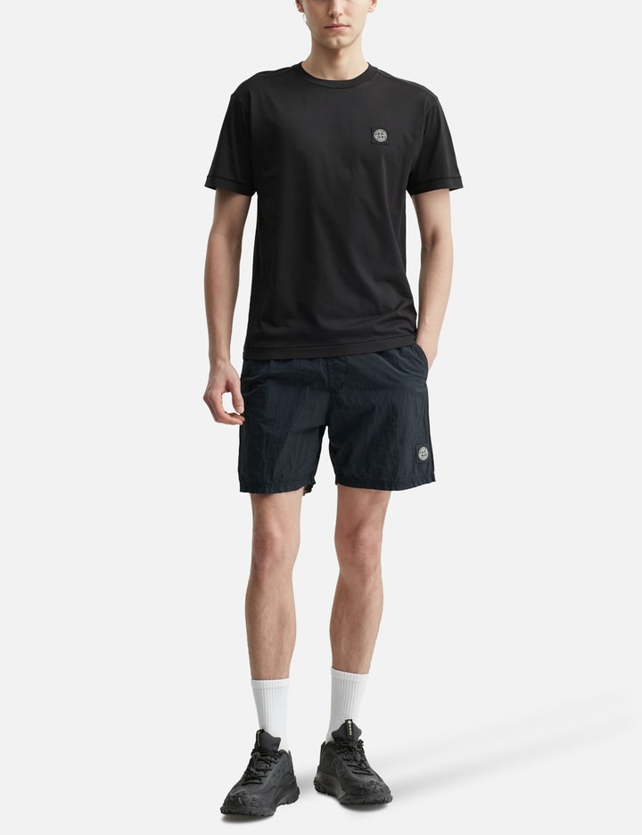 Stone Island Elastic Waist Swimming Shorts In Blue
