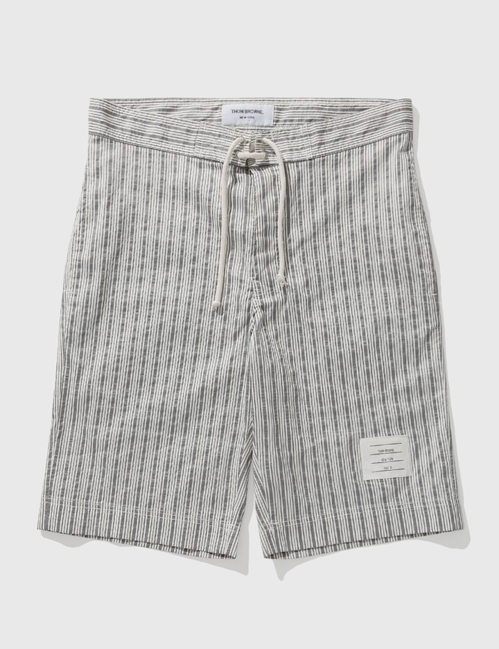 THOM BROWNE POLYESTER STRIPE SHORTS Placeholder Image