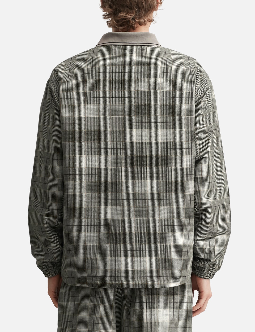 Plaid Practice Polo Collar Piste view 13