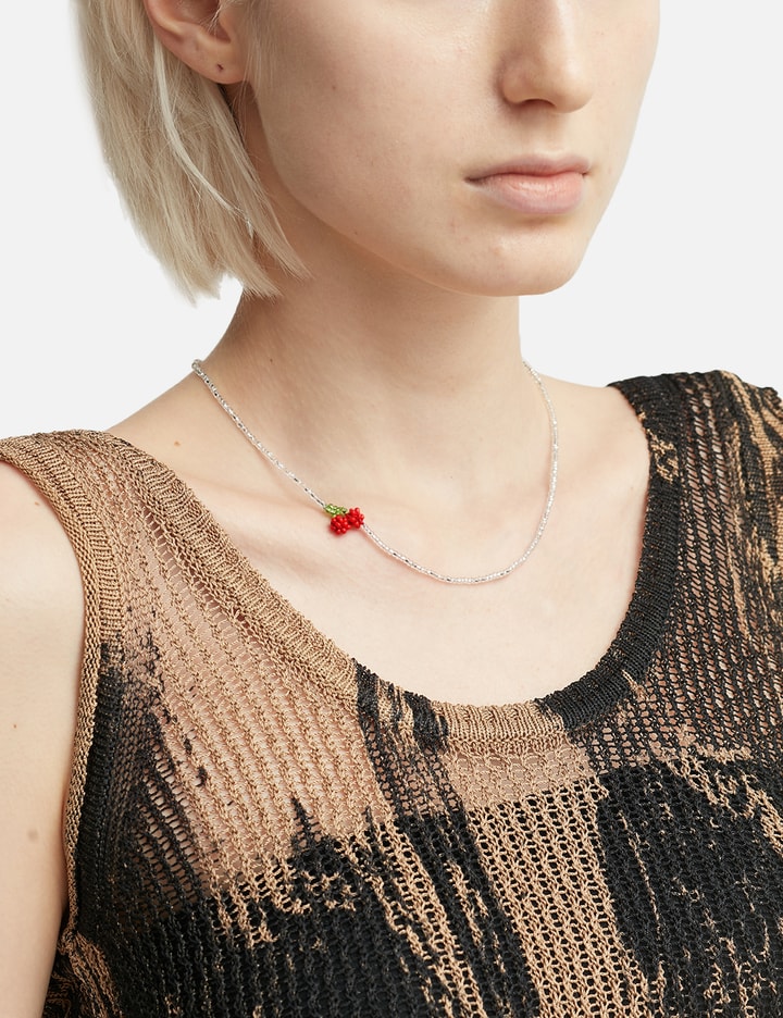 Mini Silver Cherry Necklace