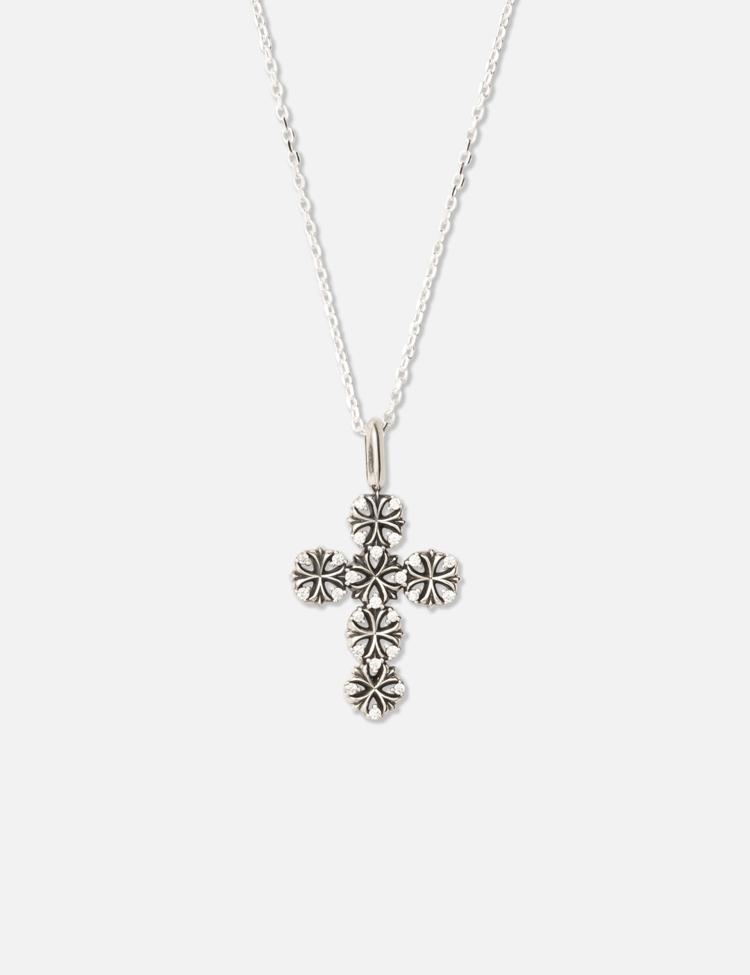 Maltese-Cross Quadruplets Cross Pendant Necklace view 6