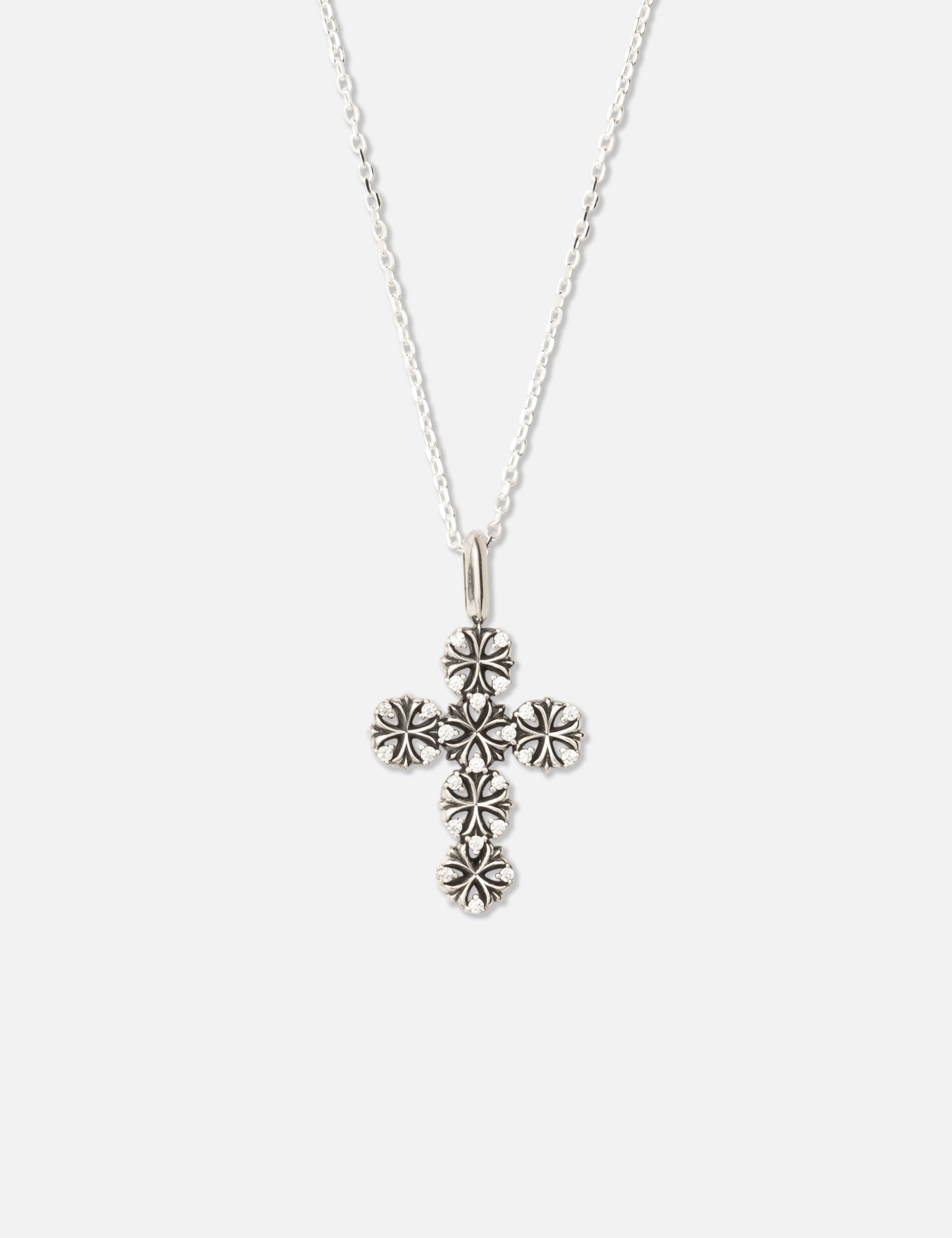 Maltese-Cross Quadruplets Cross Pendant Necklace view 13