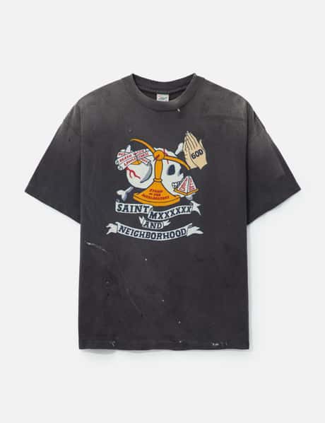Saint Michael SAINT Mxxxxxx × NEIGHBORHOOD STHD.Pray Short Sleeve T-shirt