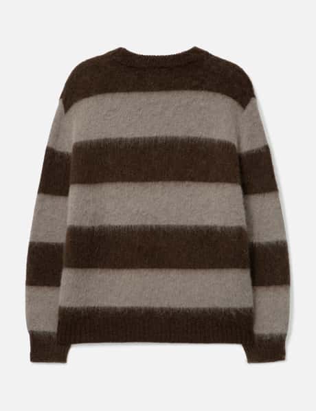 Wool Mohair Striped Knit Sweater view 8