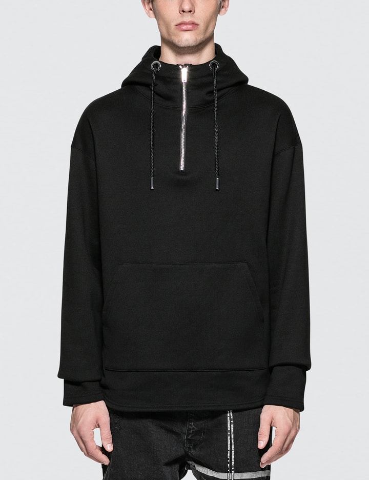 Oversized Circle Logo Half Zip Hoodie Placeholder Image