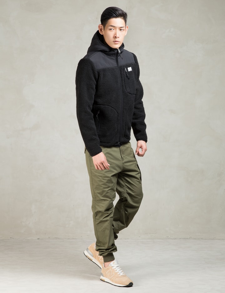 Black Carson Hooded Pile Fleece Jacket Placeholder Image