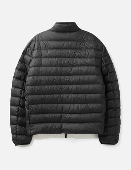 Mackinac Diagonal-Quilted Down Biker Jacket view 8