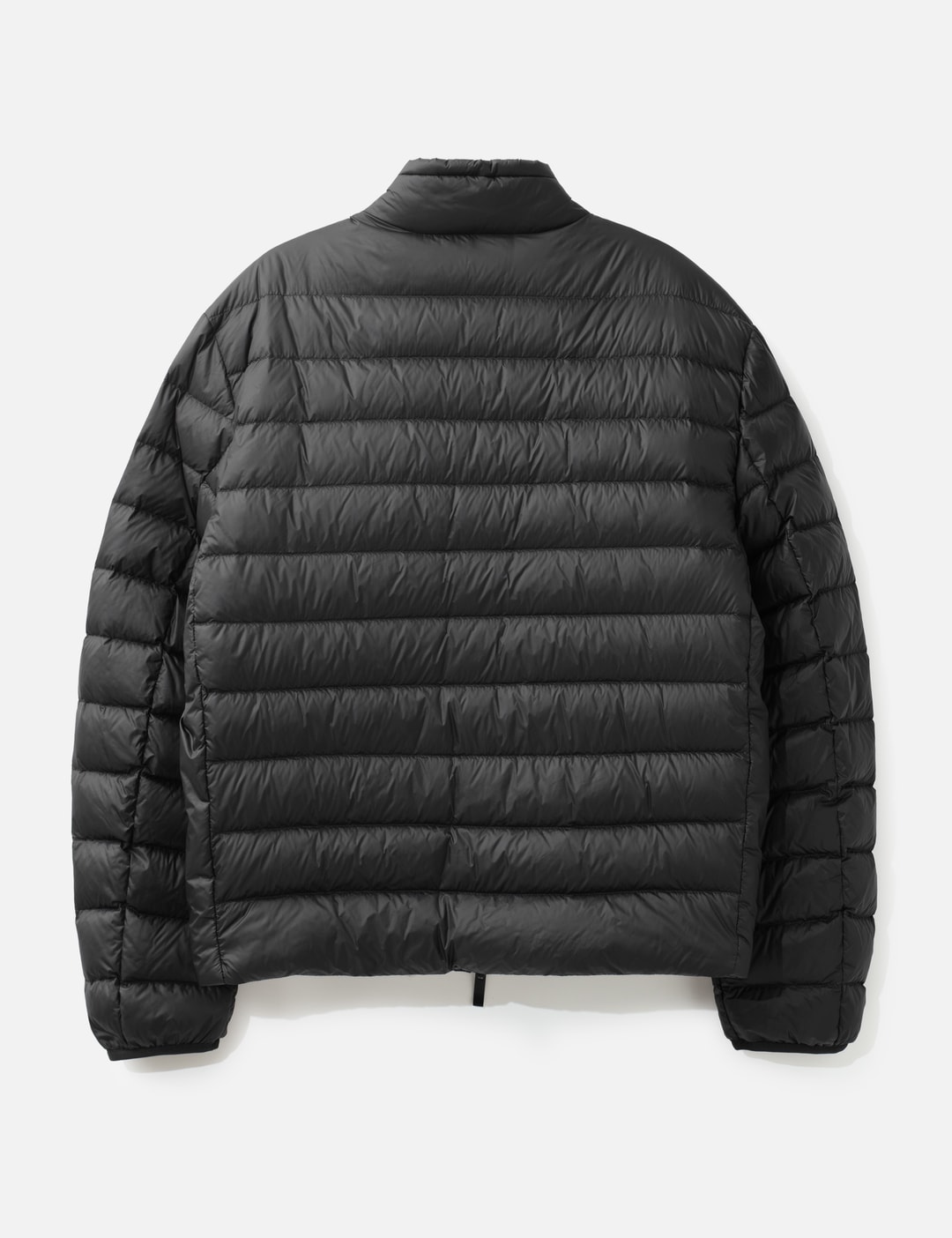 Mackinac Diagonal-Quilted Down Biker Jacket view 9