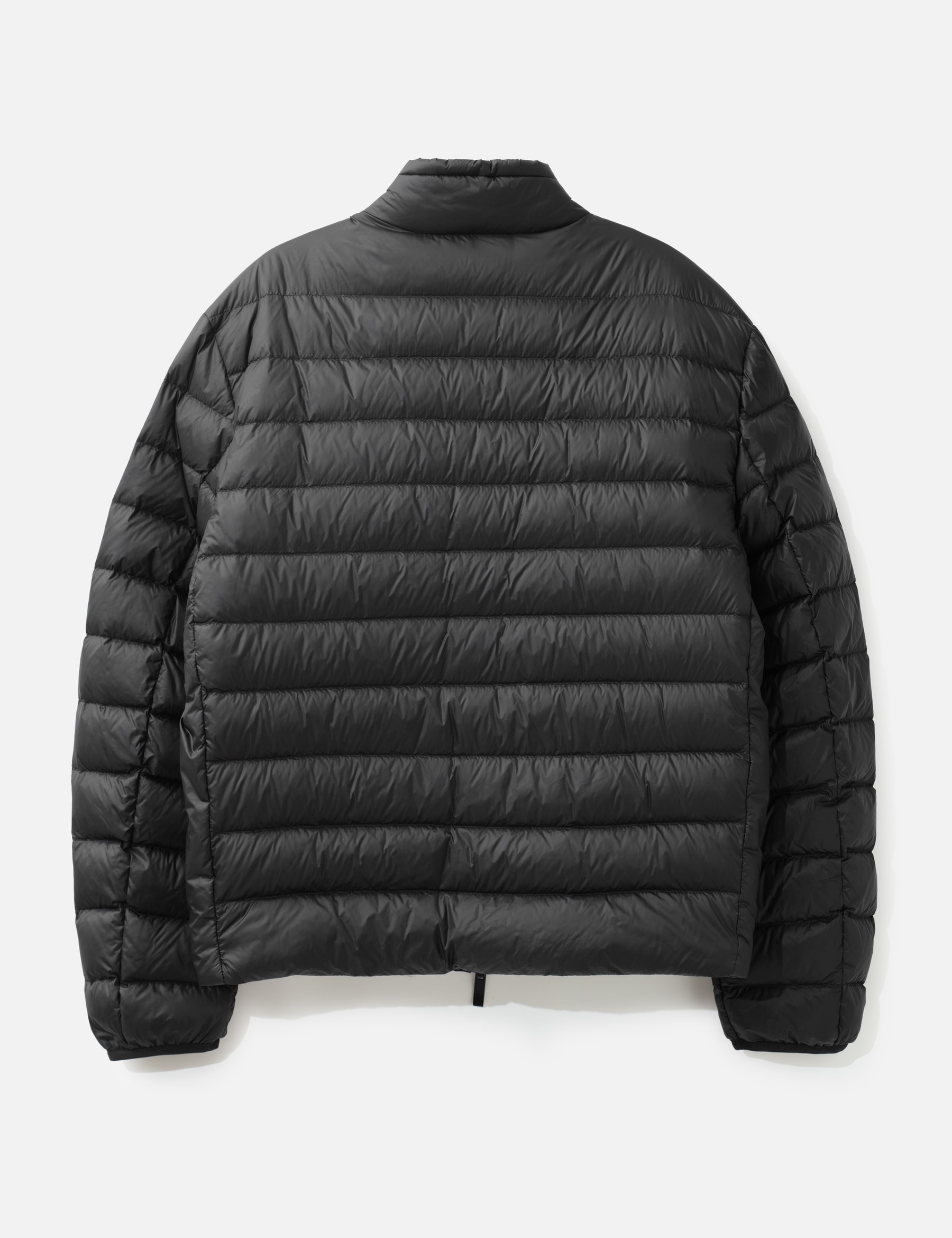 Mackinac Diagonal-Quilted Down Biker Jacket view 17