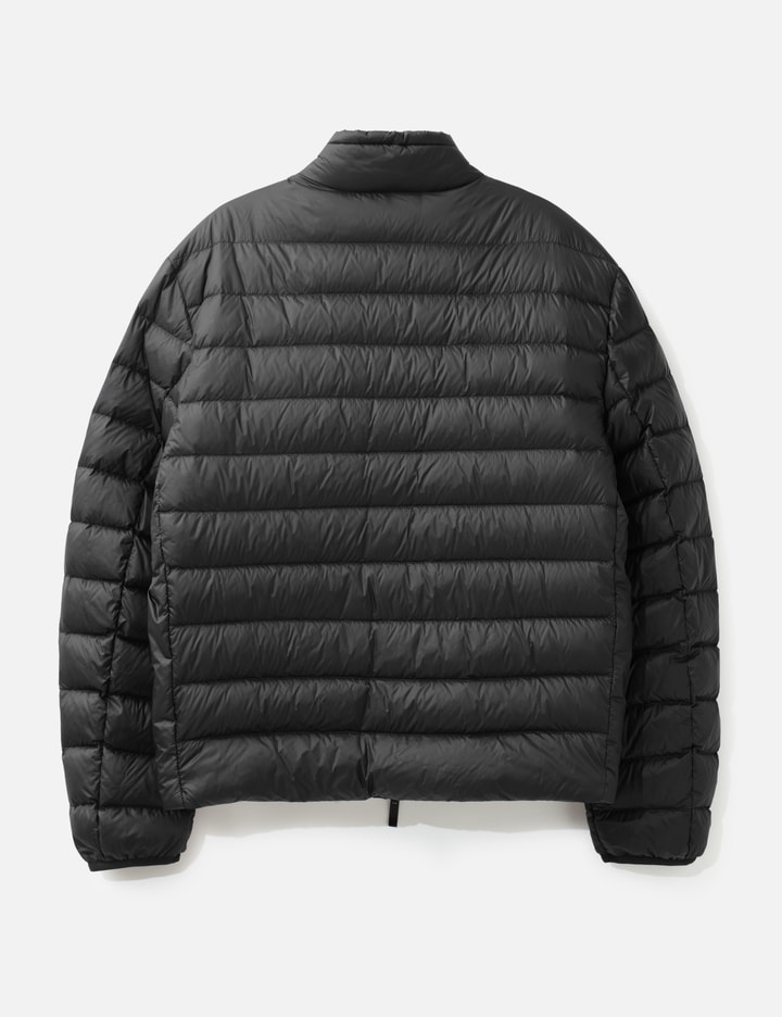 Moncler Mackinac Diagonal-Quilted Down Biker Jacket