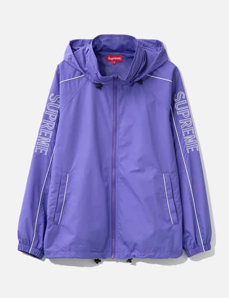 Supreme Striped Logo Windbreaker