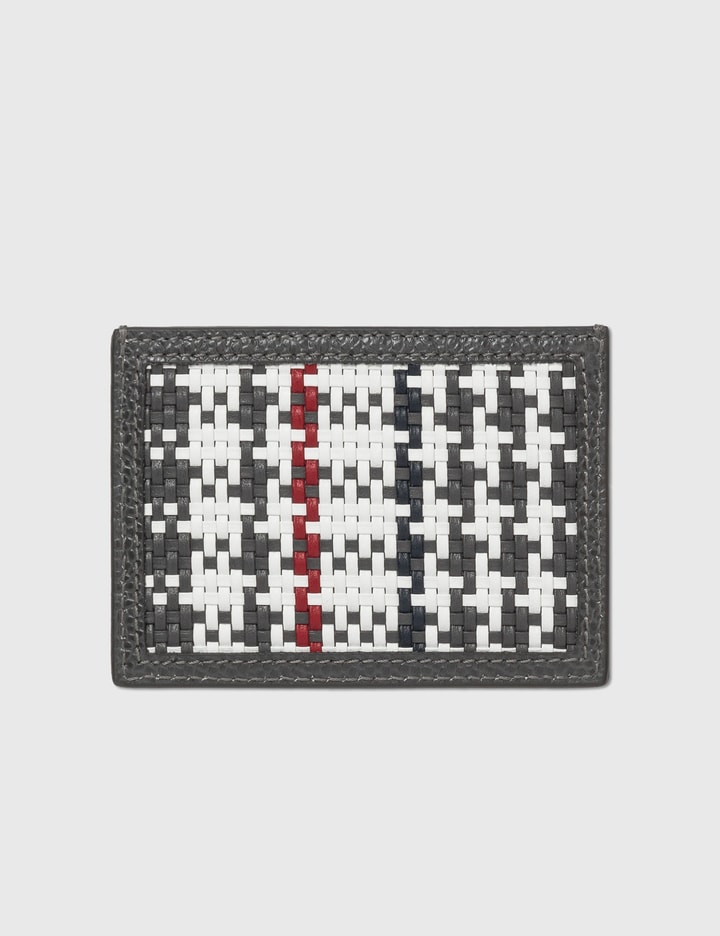 カーフ チェック ウィービング付きシングル カード ホルダー Placeholder Image