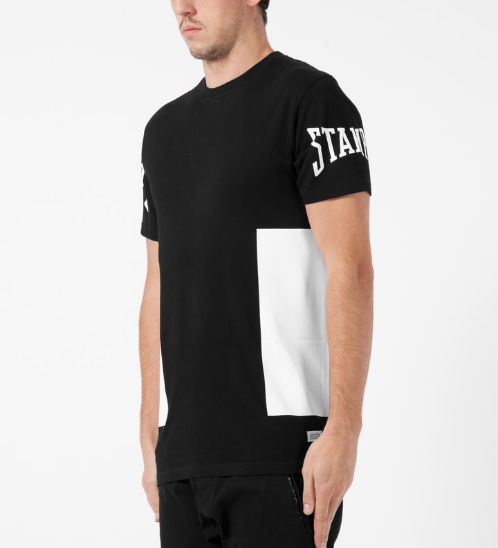 Black Solid Side Print T-Shirt Placeholder Image