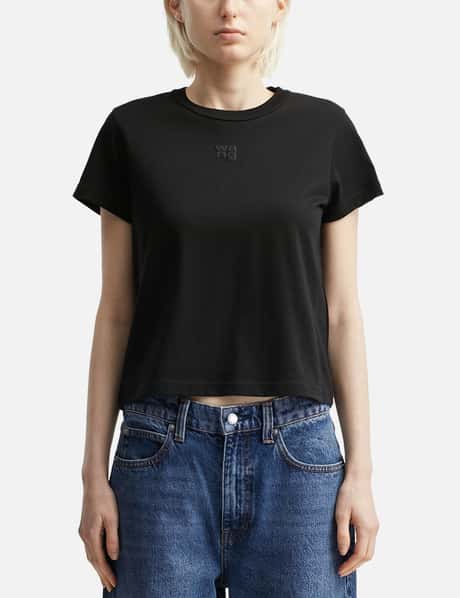 T By Alexander Wang Puff Logo Shrunken T-shirt
