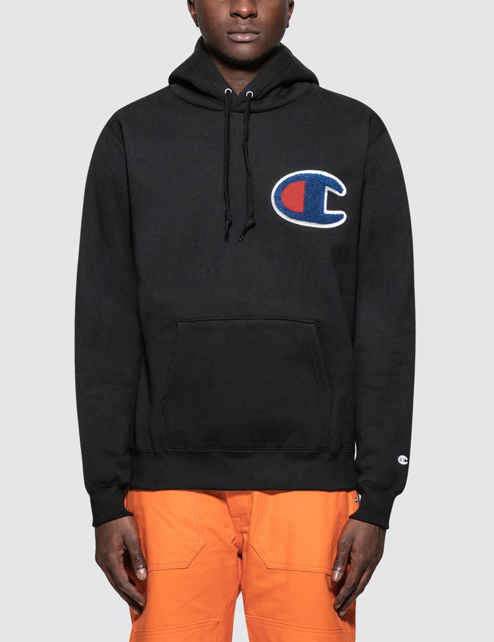 Champion Japan Patched C Logo Hoodie | HBX - Globally Curated Fashion and Lifestyle by Hypebeast