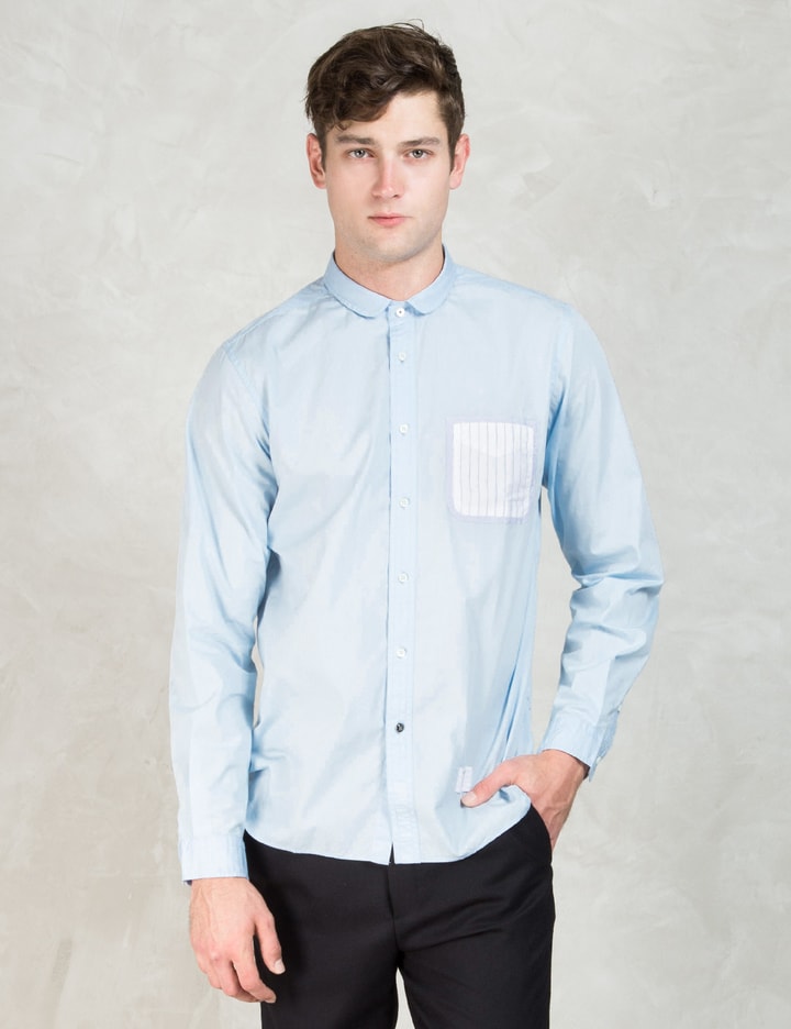 Blue "Pucci" Short Round Collar Shirt Placeholder Image